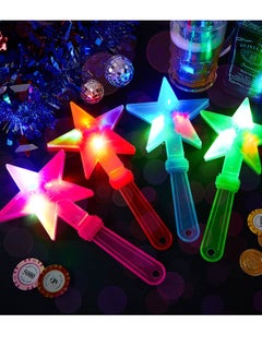 Excefore LED Star Hand Clapper, 10.6 Inch 4 Color Light up Star Shape Clappers, Noise Makers Glow in the Dark Party Supplies, Plastic Noisemakers Party Favors for Kids Adult Carnival Concerts  - Image 4