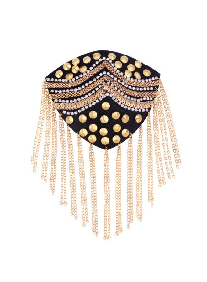 Manufacturer's Best Diamond-encrusted Clothing Accessories, elry, Suit Accessories, Metal Fashion Tassel Epaulettes