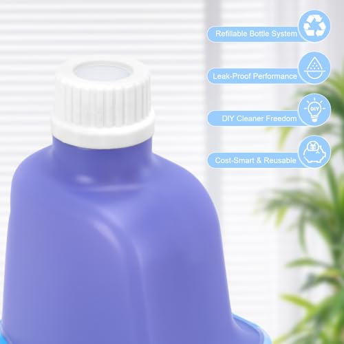 SCLWSS 750ml (25.4 fl oz) Refillable Solution Bottle for Swiffer Wet Jet Mop, Leak-Proof HDPE, Durable and Empty Bottle for Cleaning Solution, Ideal for Home and Office Use, Not for Power Mop - Image 3