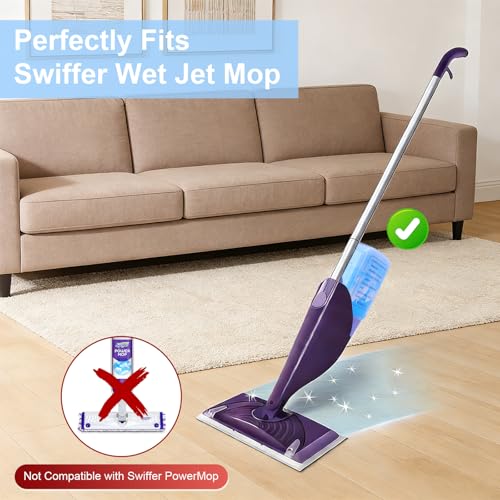 SCLWSS 750ml (25.4 fl oz) Refillable Solution Bottle for Swiffer Wet Jet Mop, Leak-Proof HDPE, Durable and Empty Bottle for Cleaning Solution, Ideal for Home and Office Use, Not for Power Mop - Image 5
