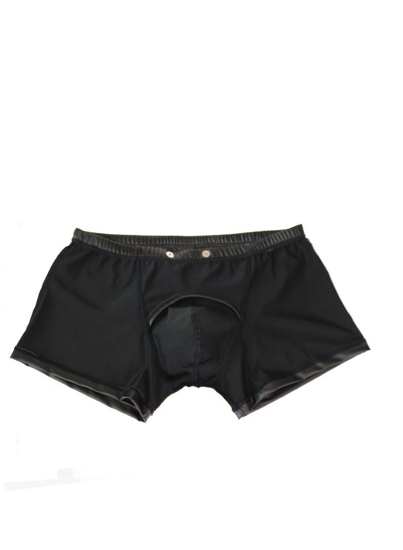 Loquat Black Fashionable Breathable Briefs Black  - Image 1