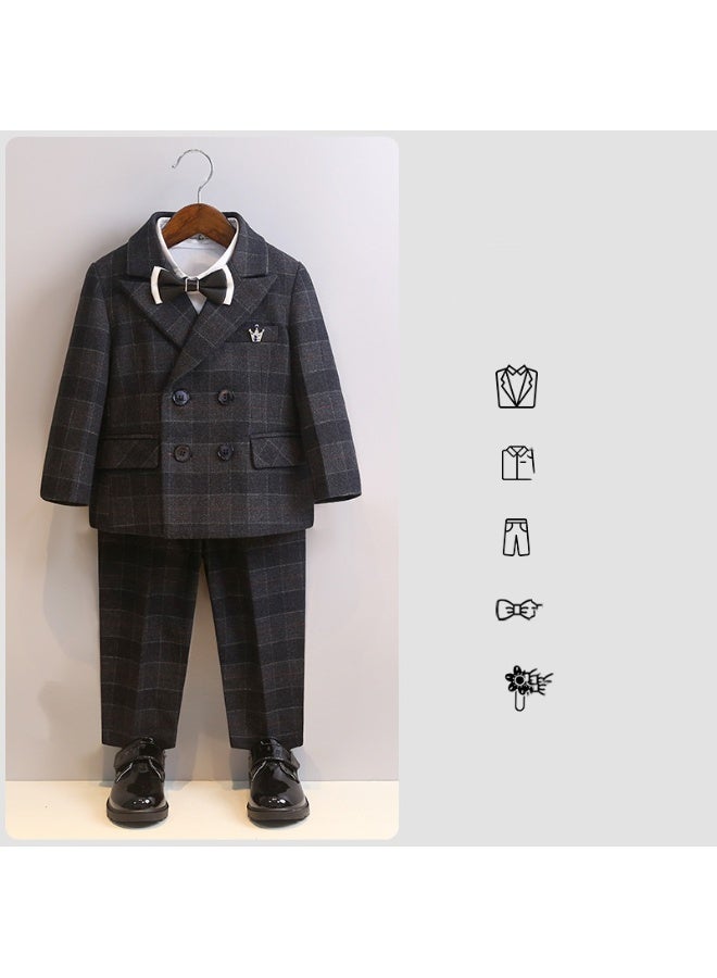 Shougu New Handsome Children's Dress And Boys' Suit Set  - Image 1