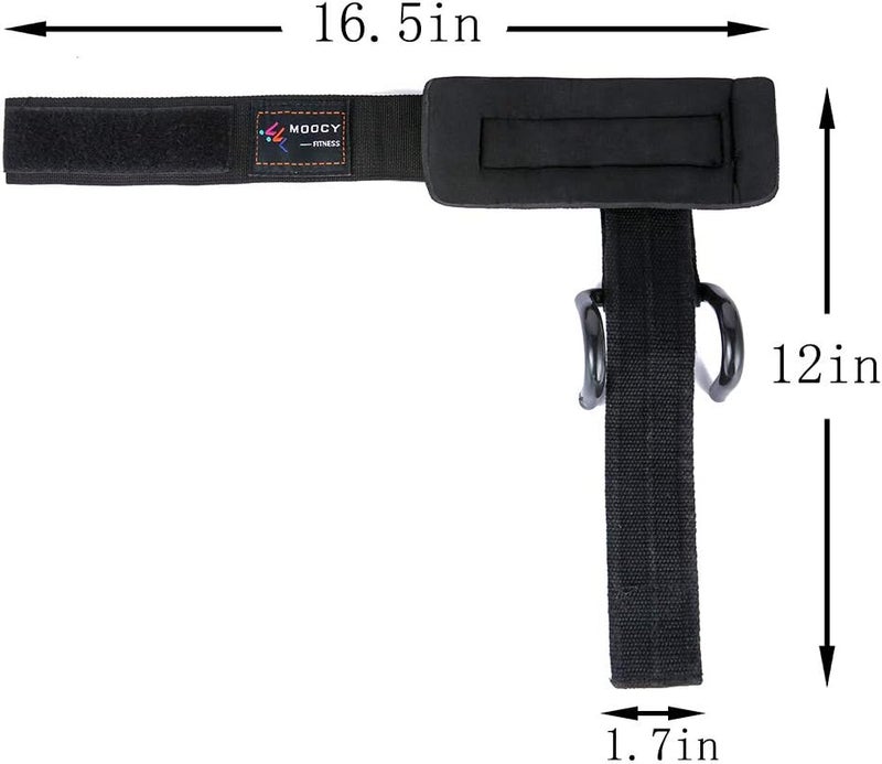 Ikerall Heavy Duty Strap with pro Metal Lifting Steel Hooks Improves Grip for Weightlifting, Powerlifting, Bodybuilding & Deadlift - Neoprene Padded Wrist Wraps Provides Support for Men & Women - Image 5