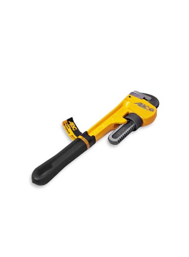 ABC 14 Inch Heavy Duty Pipe Wrench , Adjustable Jaw with Strong Teeth, Non Slip Comfortable Handle, Ideal for Loosening and Tightening Pipes, Valves, Metal Parts, for Plumbing, Workshop & Technician Use - Image 2