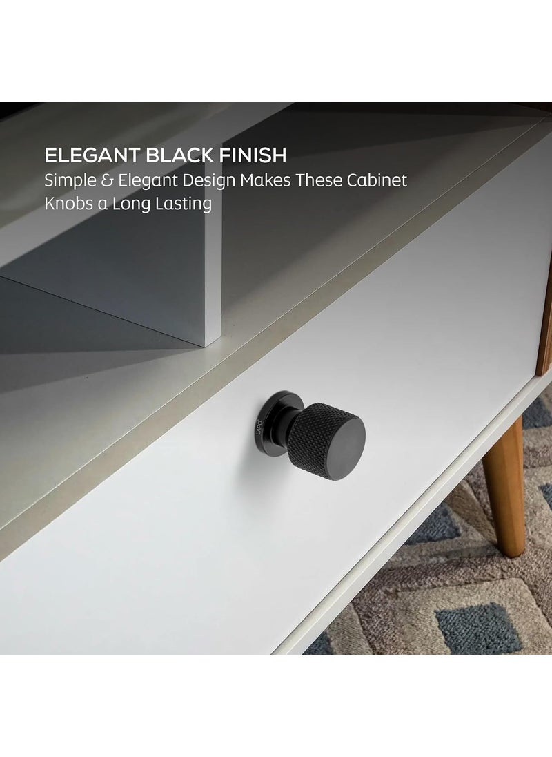 LAPO LAPO 2 Pack Aluminum Drawer KnobCabinet Knobs Drawer Pulls Sleek Black Finish Perfect for Home Office Drawers Pack of 2  - Image 4