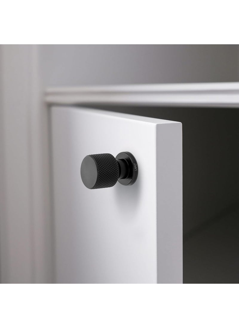 LAPO LAPO 2 Pack Aluminum Drawer KnobCabinet Knobs Drawer Pulls Sleek Black Finish Perfect for Home Office Drawers Pack of 2  - Image 5