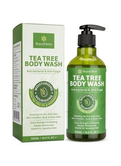 Roycederm Antifungal Body Wash & Soap, Antibacterial Tinea Versicolor Body Wash, Tea Tree Back Acne, Folliculitis Body Wash, For Jock Itch, Athletes Foot, Body Odor, Ringworm  - Image 1