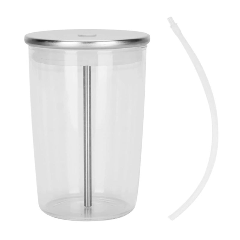 كوب حليب زجاجي شفاف أبيض، وعاء رغوة، متوافق مع ماكينة قهوة يوروي وجورا HP3 وHP1 وHP2 وENA8 وZ6X3X7 - Image 2