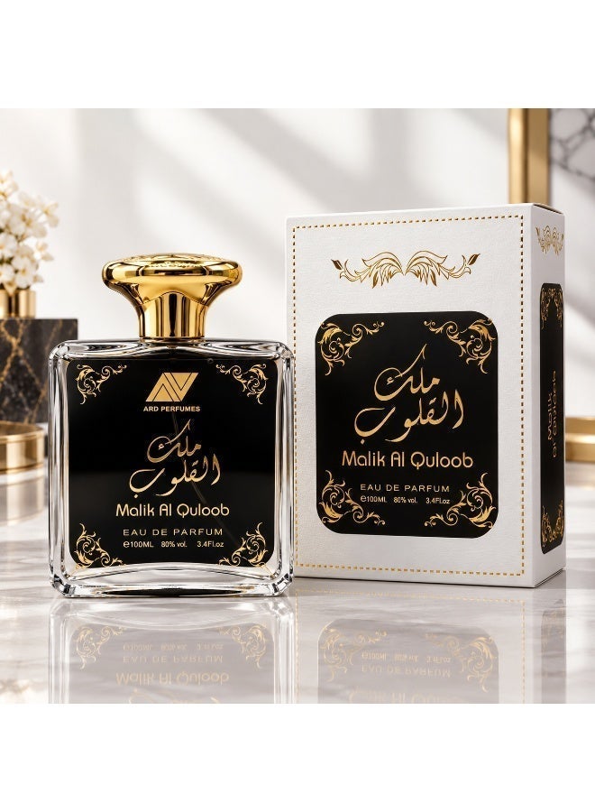Ard Perfumes Malik Al Quloob Eau de Parfum for Men – 100ml EDP, Aromatic Woody Fragrance with Lavender, Sandalwood & Vanilla - Image 3