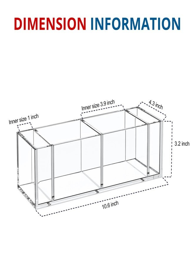 KOTEMON Cup Holder with Marker Slot - Mark Your Cup and Drink Up Countertop Double Cup Holder Organizer Compatible with Solo Cup, Party Decoration Bathroom Kitchen Bar Picnic Gathering, Clear Acrylic - Image 2