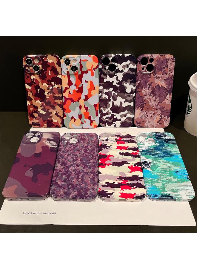 S-TOP Case For iPhone 14 Plus Precise Hole Camouflage Pattern PC Phone Case - Image 2