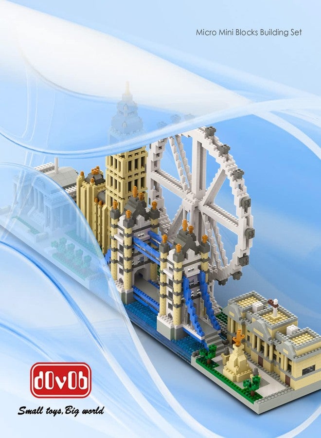 dOvOb Architecture London Skyline Collection Micro Mini Blocks Set Model Kit and Gift for Kids and Adults (3076 Pieces) - Image 3