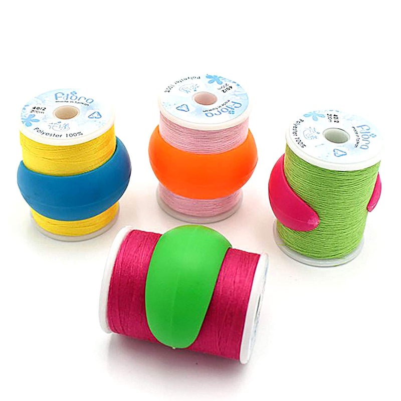WUWEOT 100 Pack Thread Spool Savers, Spool Huggers Thread Holder Organizer for Sewing Machine and Embroidery Machine, Prevent Thread Tails from Unwinding, No Loose Ends or Thread Tails - Image 4