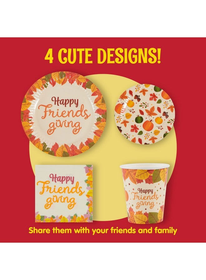 JOYIN 120 PCS Thanksgiving Disposable Dinnerware Dinner Plate, Thanksgiving Paper Plates and Napkins Sets, Thanksgiving Party Favor Supplies, Thanksgiving Decorations, Thanksgiving Fall Plates Napkins - Image 3