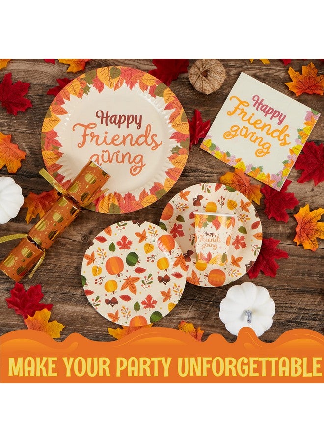 JOYIN 120 PCS Thanksgiving Disposable Dinnerware Dinner Plate, Thanksgiving Paper Plates and Napkins Sets, Thanksgiving Party Favor Supplies, Thanksgiving Decorations, Thanksgiving Fall Plates Napkins - Image 4