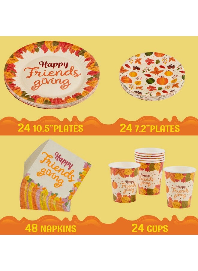 JOYIN 120 PCS Thanksgiving Disposable Dinnerware Dinner Plate, Thanksgiving Paper Plates and Napkins Sets, Thanksgiving Party Favor Supplies, Thanksgiving Decorations, Thanksgiving Fall Plates Napkins - Image 2