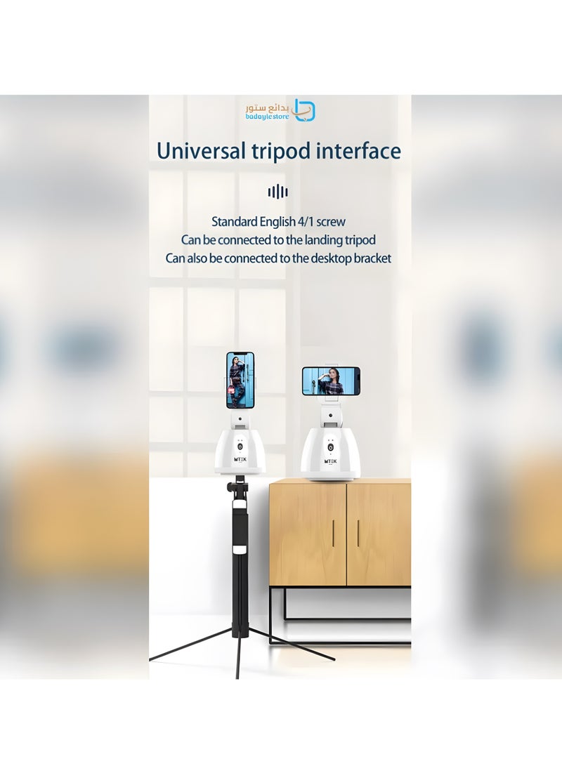 Professional Photography Stand with Smart Face Tracking and 360° Rotation for Smartphones - Image 4