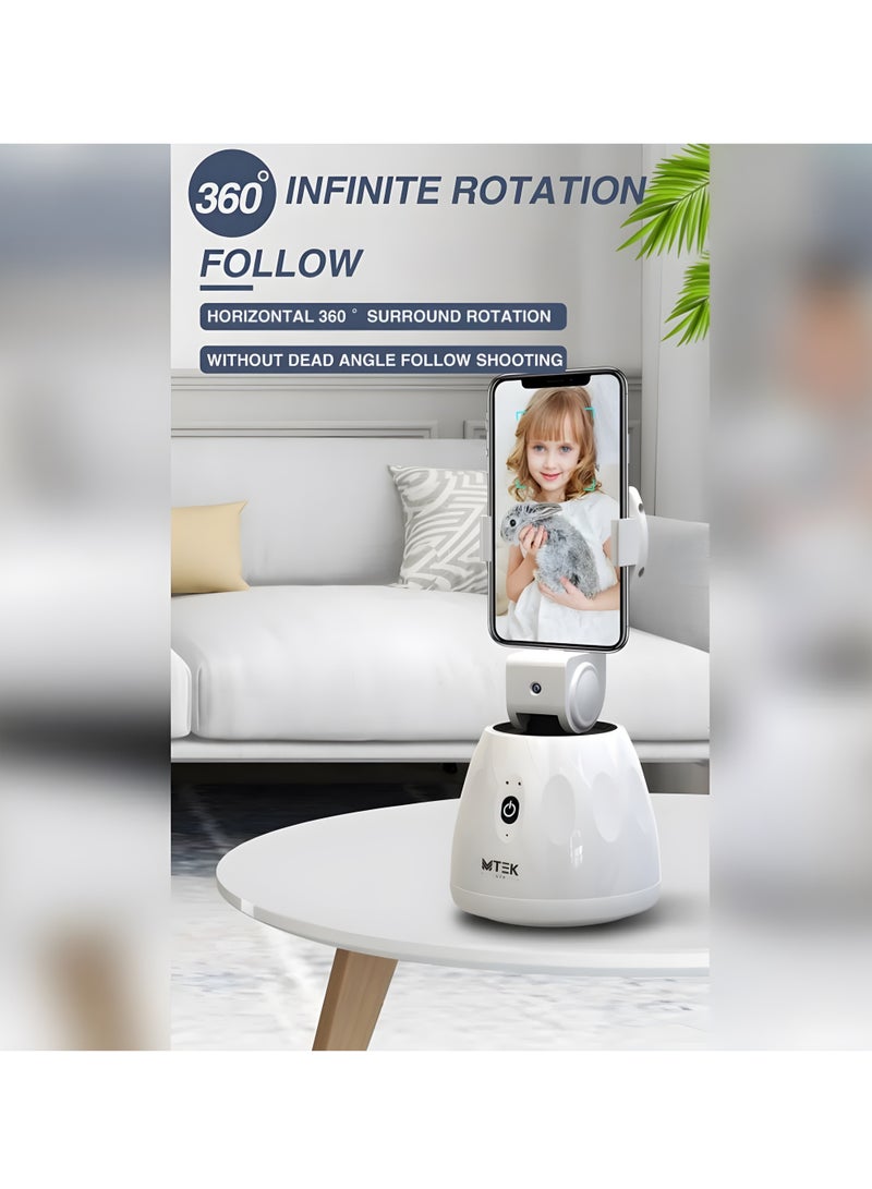 Professional Photography Stand with Smart Face Tracking and 360° Rotation for Smartphones - Image 3