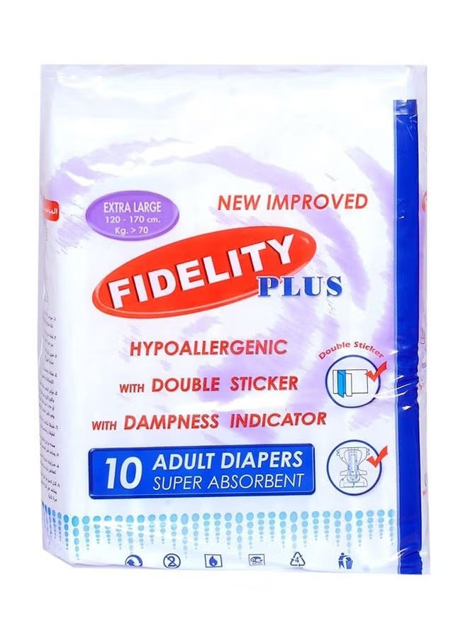 Adult Diapers  Extra Large 10s | High Absorbency Leak-Proof Incontinence Pants for Elderly Men & Women