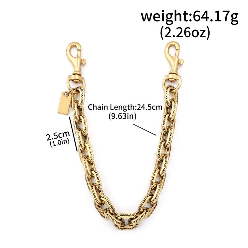 SORGERLY Bag Purse Charm Extender Chain - Vintage Handbags Strap Replacement Keychian Accessories - Designer Birthday Gifts for Women (Gold) - Image 2