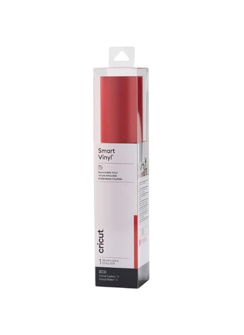 Cricut Cricut Smart Vinyl Removable 1 Sheet 33cm x 36m Red 12ft  - Image 2