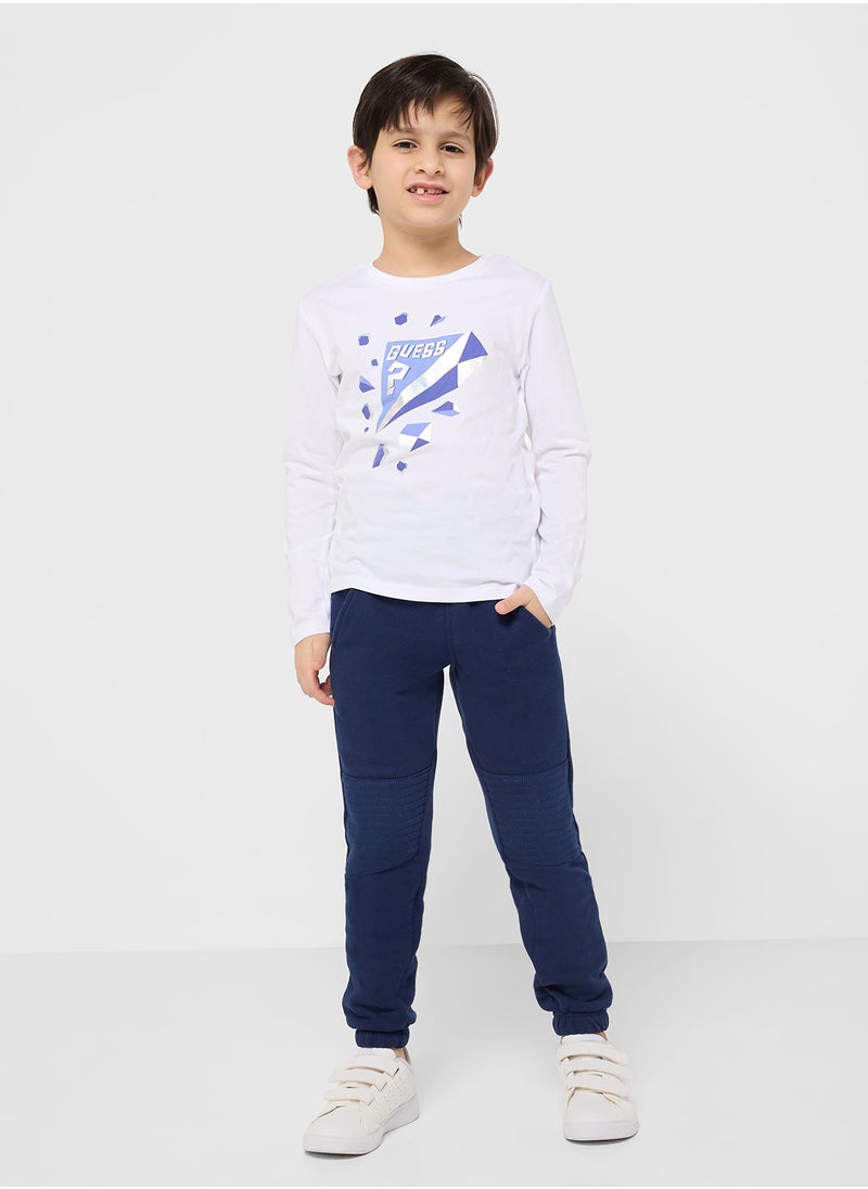 GUESS Kids Logo Detail T-Shirt  - Image 4