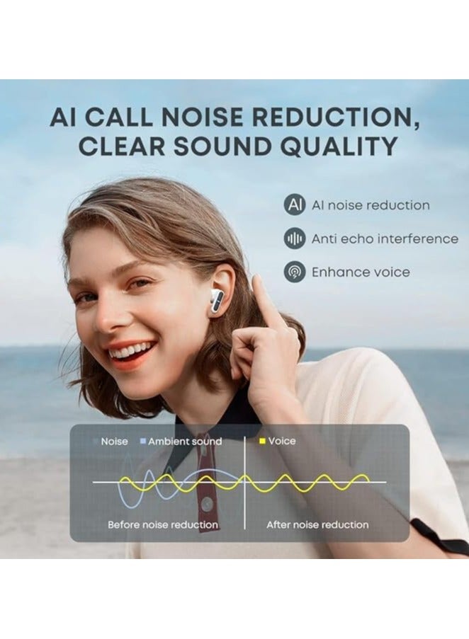 eot Astro Buds 100 TWS In-Ear Bluetooth Headphones with High-Quality Microphone | Lightweight Wireless Headphones 5.3 Pro Gaming Mode White eot - Image 3