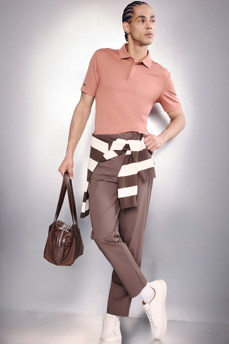 DeFacto Brown Man Slim Fit Trousers Casual - Image 1