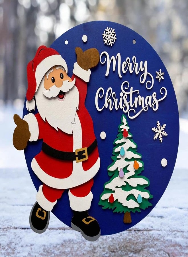DEEP PRINT Christmas Theme Home Decor Wall Hanging Frame || Gifiting, New Year, Christmas 11 Inches Wall_02 - Image 1