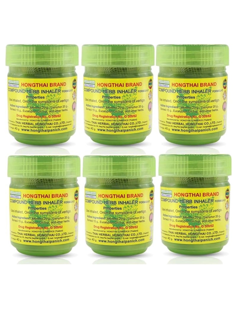 HONG THAI - HONG THAI Compound Herb Inhaler Formula PACK OF 6 - Image 1