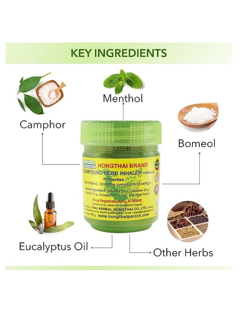 HONG THAI - HONG THAI Compound Herb Inhaler Formula PACK OF 6 - Image 1