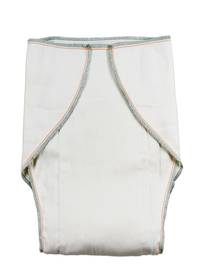LeakMaster Adult Contoured Cloth Diaper with Nighttime Insert - X-Large Fits 44-52 inch Waists - 100% Cotton Gauze - 4x10x4 Layering with 10 Layered Optional use Insert for Maximum Absorbency. - Image 1