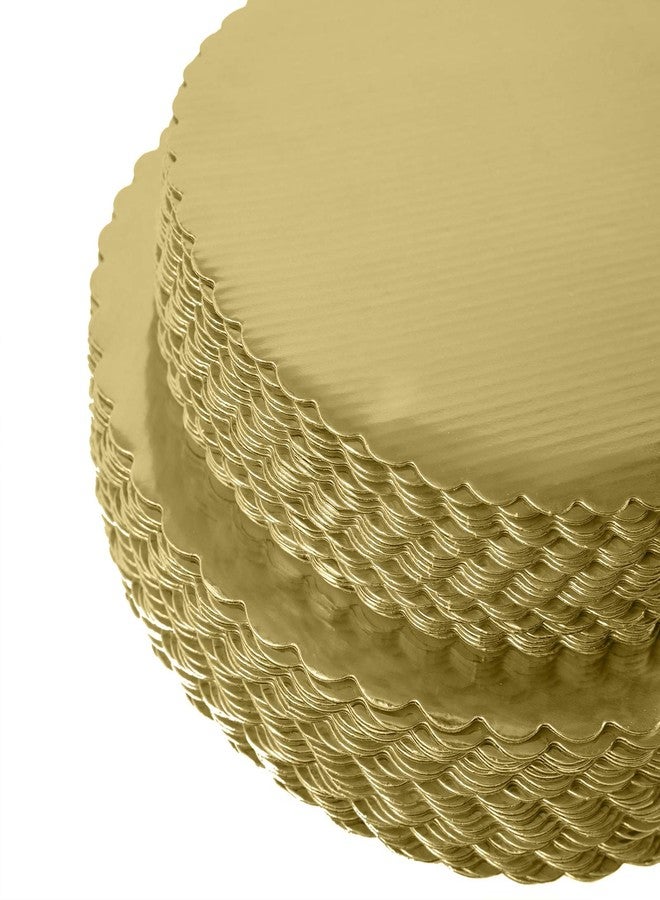 Onemore [25pcs] 12" Gold Cakeboard Round,Disposable Cake Circle Base Boards Cake Plate Round Coated Circle Cakeboard Base 12inch,Pack of 25 - Image 5