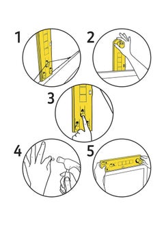 NIBEMINENT Level Ruler Tool Yellow 35x3x9cm  - Image 4
