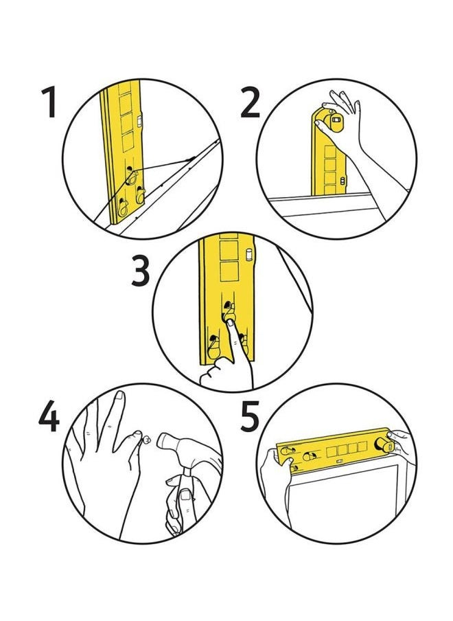 NIBEMINENT Level Ruler Tool Yellow 35x3x9cm  - Image 4