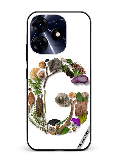Protective Case Cover For Tecno Spark 10 Pro Alphabet G Design Multicolour