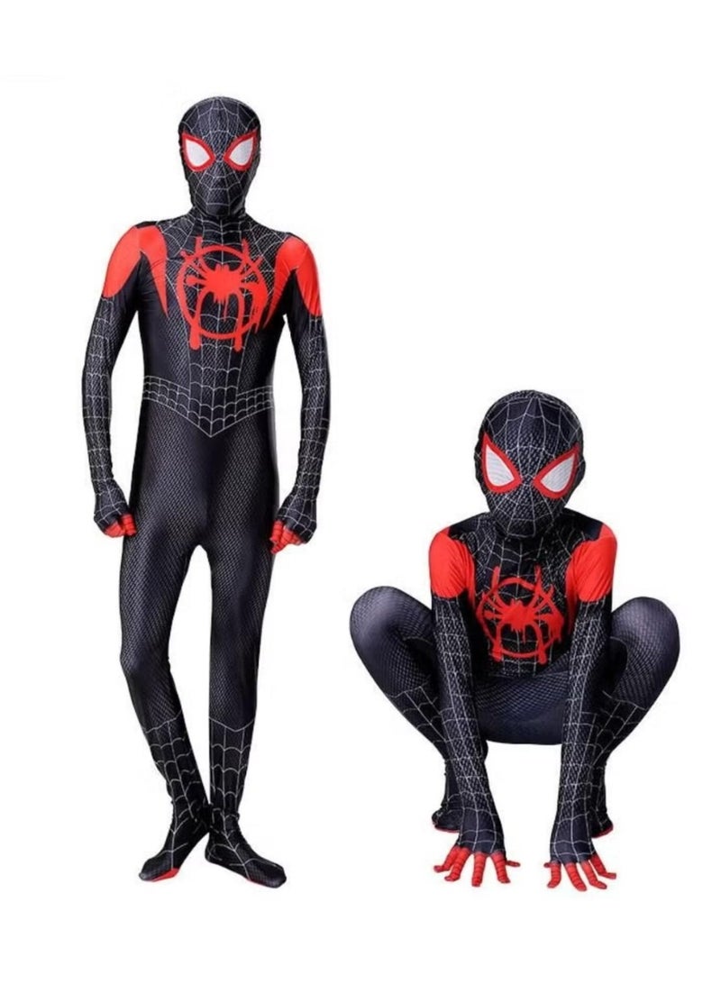 لعبة مرح  بدلة سبايدر مان التنكرية، بذلة تنكرية للبطل الخارق بنمط ثلاثي الأبعاد، بذلة سباندكس بتصميم مطبوع، أزياء سبايدرمان التنكرية للأطفال - Image 2