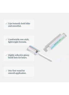 Wonderskin Wonder Blading Top Gloss - Clear Lip Gloss, High Shine Finish, Hydrating Lip Gloss, Lip Makeup (Clear Shine)  - Image 3