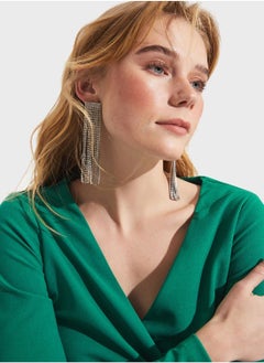 JUNE V-Neck Ruched Detail Dress  - Image 4