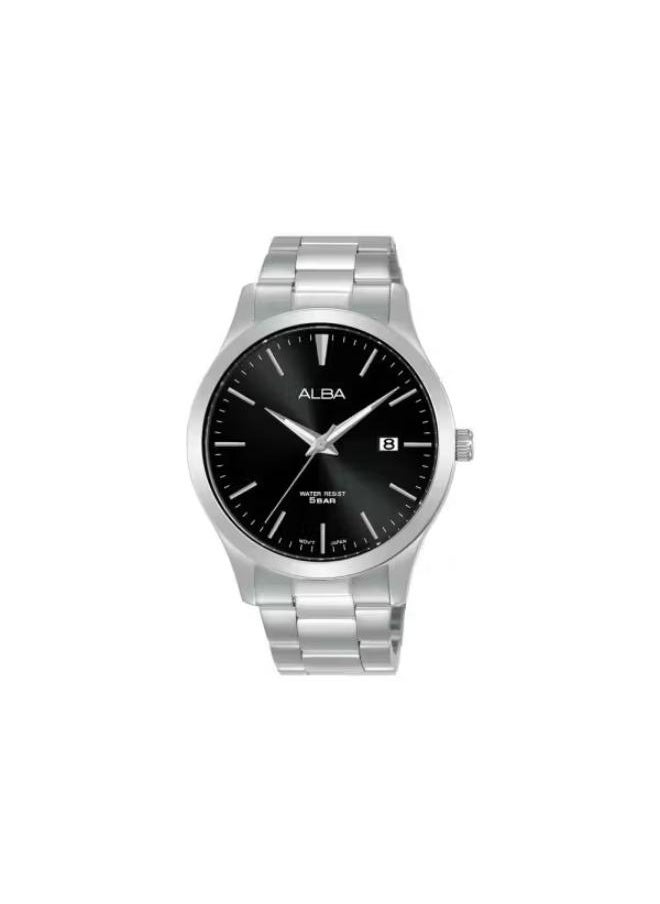 Alba - ALBA Men's Hand Watch STANDARD Stainless Band, Black Dial AS9M35X - Image 1