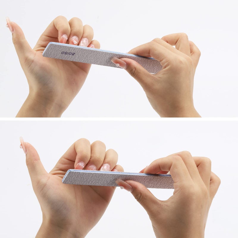 BTYMS 80/80 Grit Nail File - Professional Double-Sided Coarse Emery Boards for Shaping Acrylic & Gel Nails - Image 5