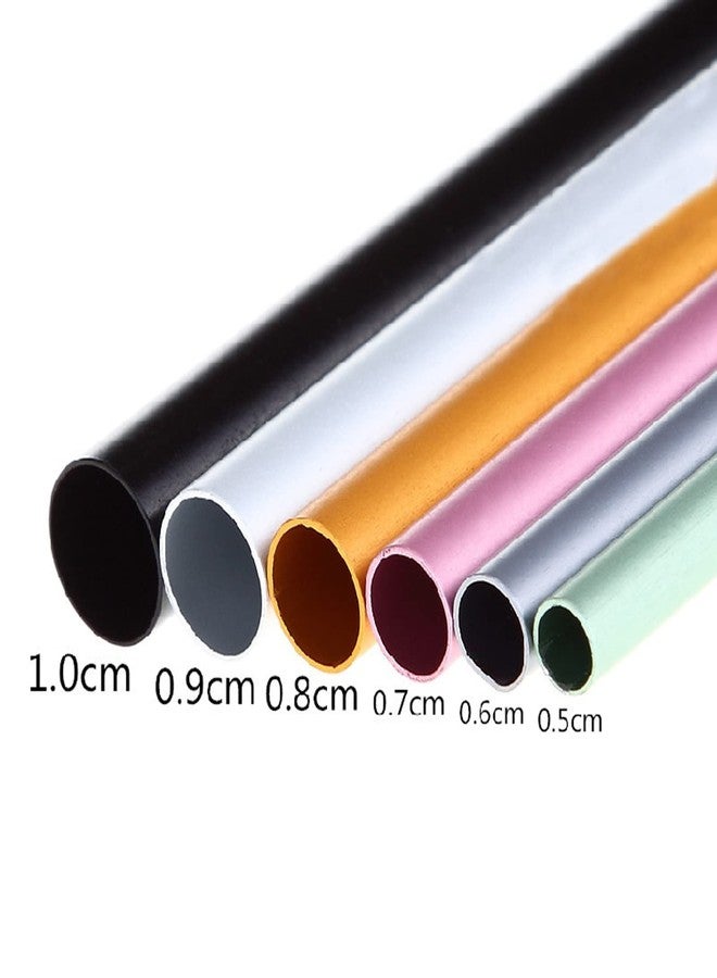 TEONEI French Acrylic Nail Art Tips Shaping C Curve Metal Rod Sticks,UV Gel Tip Builder, Form Guide Mold Tips,Shaping Manicure Tool,6Pcs - Image 4