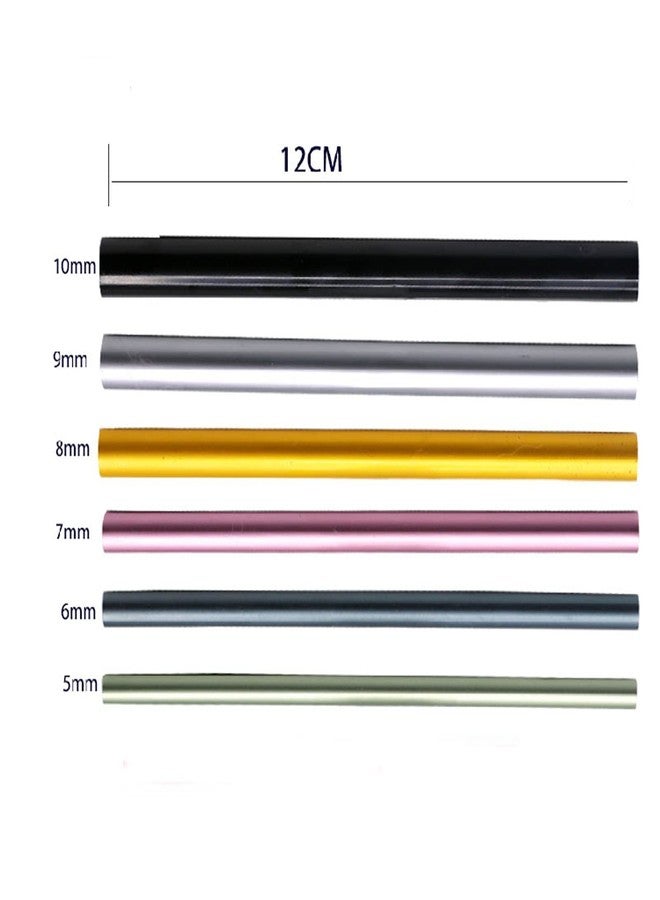 TEONEI French Acrylic Nail Art Tips Shaping C Curve Metal Rod Sticks,UV Gel Tip Builder, Form Guide Mold Tips,Shaping Manicure Tool,6Pcs - Image 3