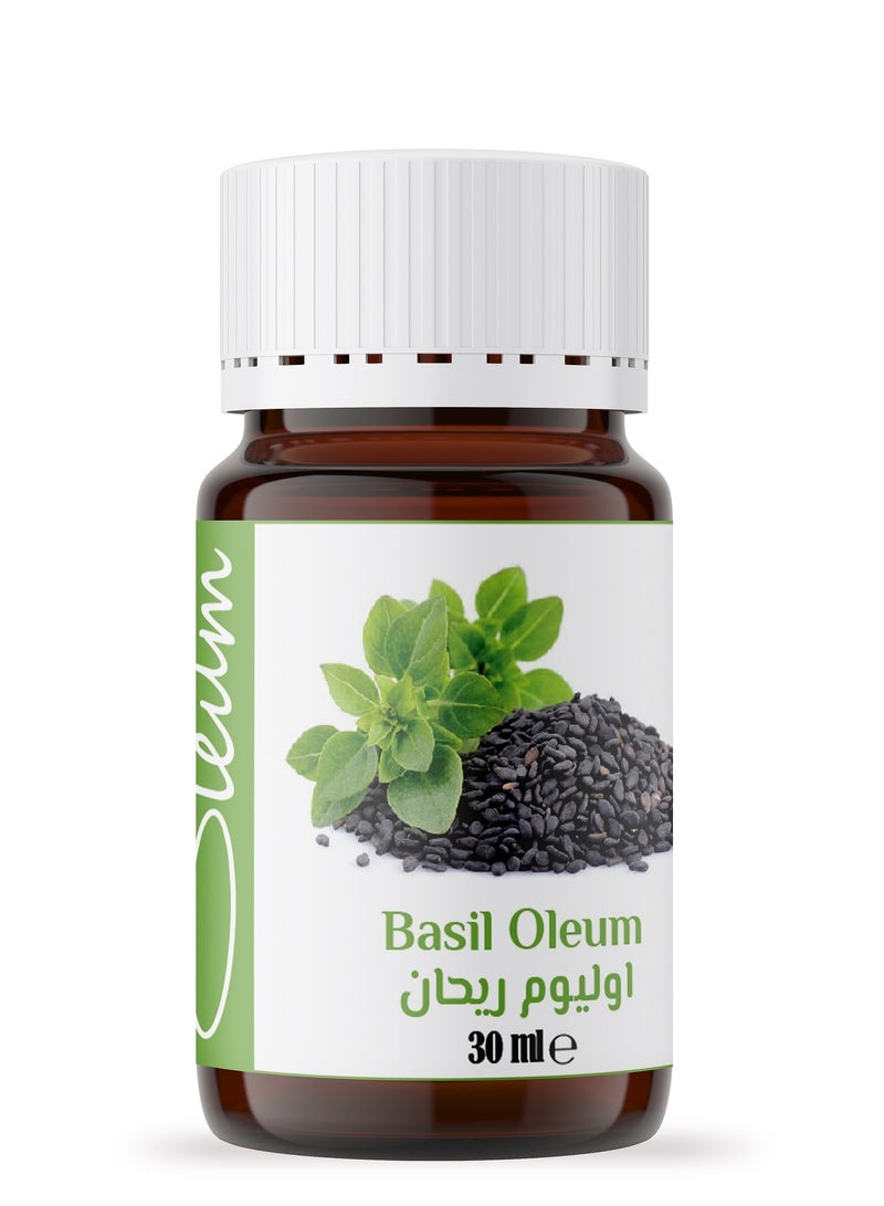 أوليوم كوزميتيكس اوليوم زيت ريحان عطري نقي بنسبة 100% للعلاج العطري ومستحضرات التجميل ، 30 مل - Image 3