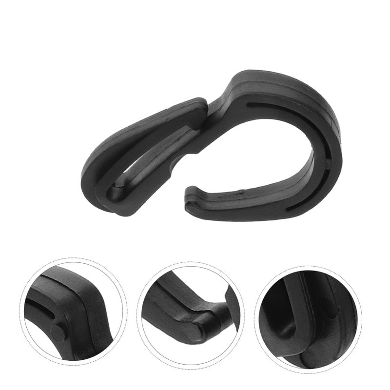 Heavy Duty Car Seat Headrest Hooks 10 Pack Black For Purses Bags Storage - Image 3