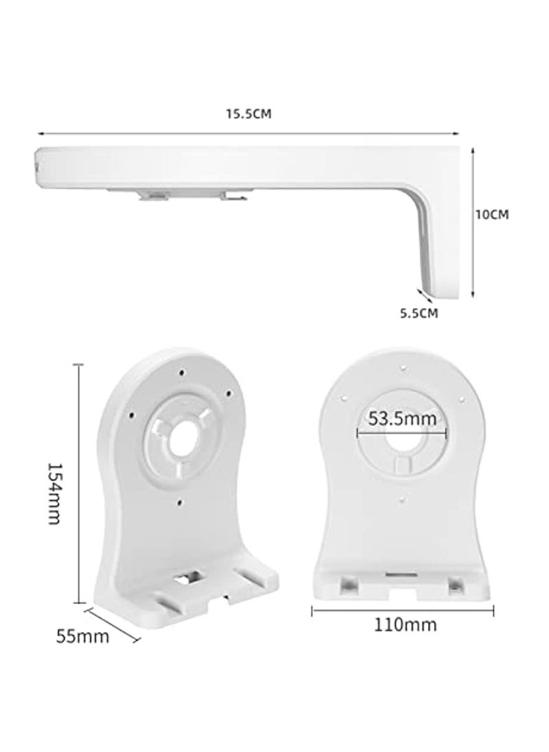 Anmi - 1 Pack WiFi Wall Mount Bracket for EZVIZ C6 C4 Series IP Camera Easy Installing,Plastic PT Cameras Holder Indoor Security Systems,Support CCTV IP Cameras Cable Management - Image 1
