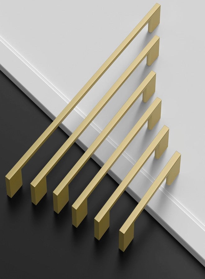Amerdeco 10 Pack Brushed Gold Cabinet Pulls 5 Inch(128MM) Hole Centers Kitchen Cabinet Handles Cabinet Hardware Zinc Pull Handle Easy to Install ZH0060 - Image 3