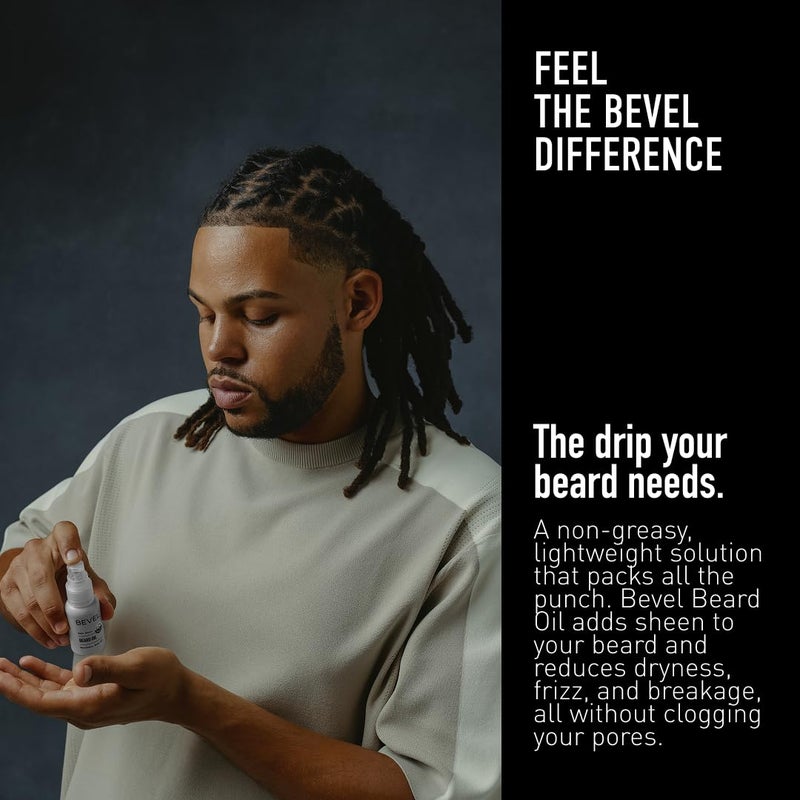 Bevel Beard Oil for Men - Moisturizing Beard Oil with Jojoba Oil and Argan Oil, Adds Shine and Helps Prevent Dryness, Frizz and Breakage, 1 Oz - Image 3