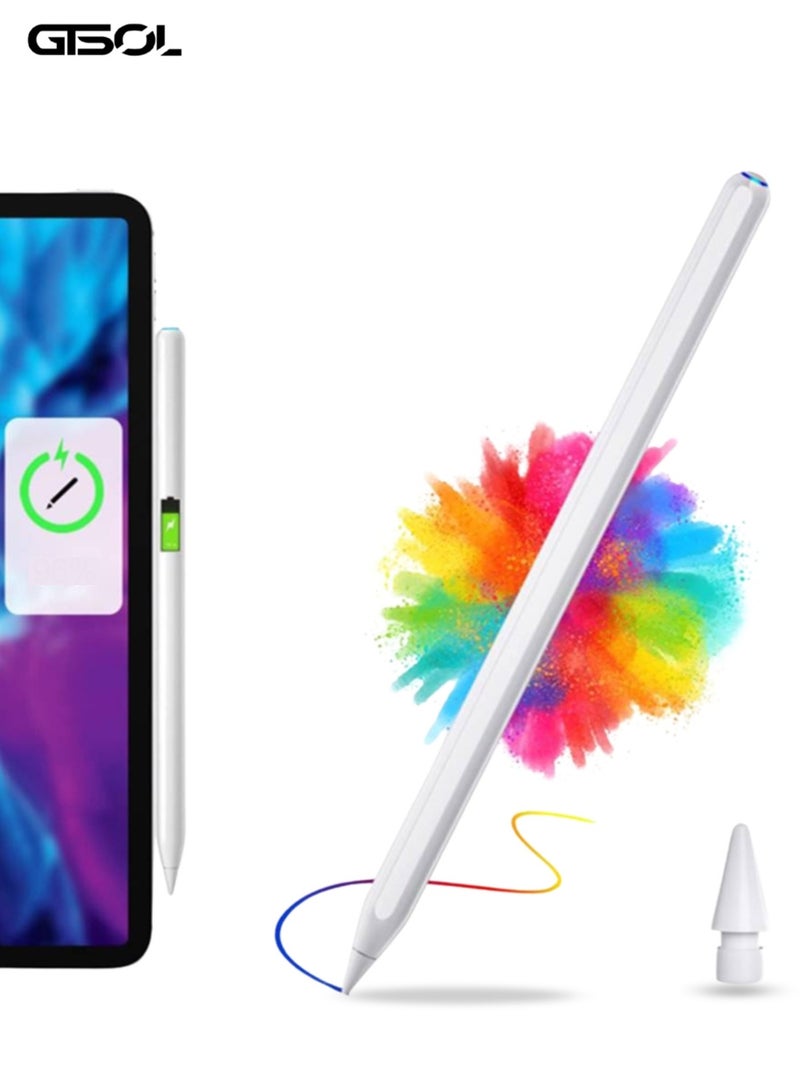 GTSOL Wireless Magnetic Stylus Pen for iPad – Palm Rejection, Fast Charging, Tilt Sensitivity – Compatible with iPad Pro, Air, Mini  - Image 1