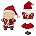 Ezcora 5 Pack Christmas Doll Clothes Set for 17cm Doll Santa Reindeer Snowman Costumes with Shoes Scarves Glasses Accessories No Dolls Christmas Outfit - Image 4